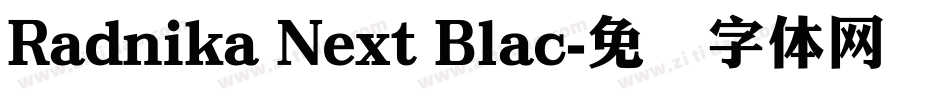 Radnika Next Blac字体转换